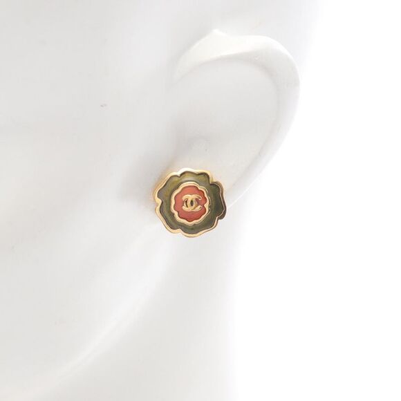 Chanel Coco Mark Earrings Gold Plated - Picture 4 of 7